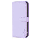 Honor X6a BINFEN Faux Leather Flip Case with Card Holder & Stand Function - Purple