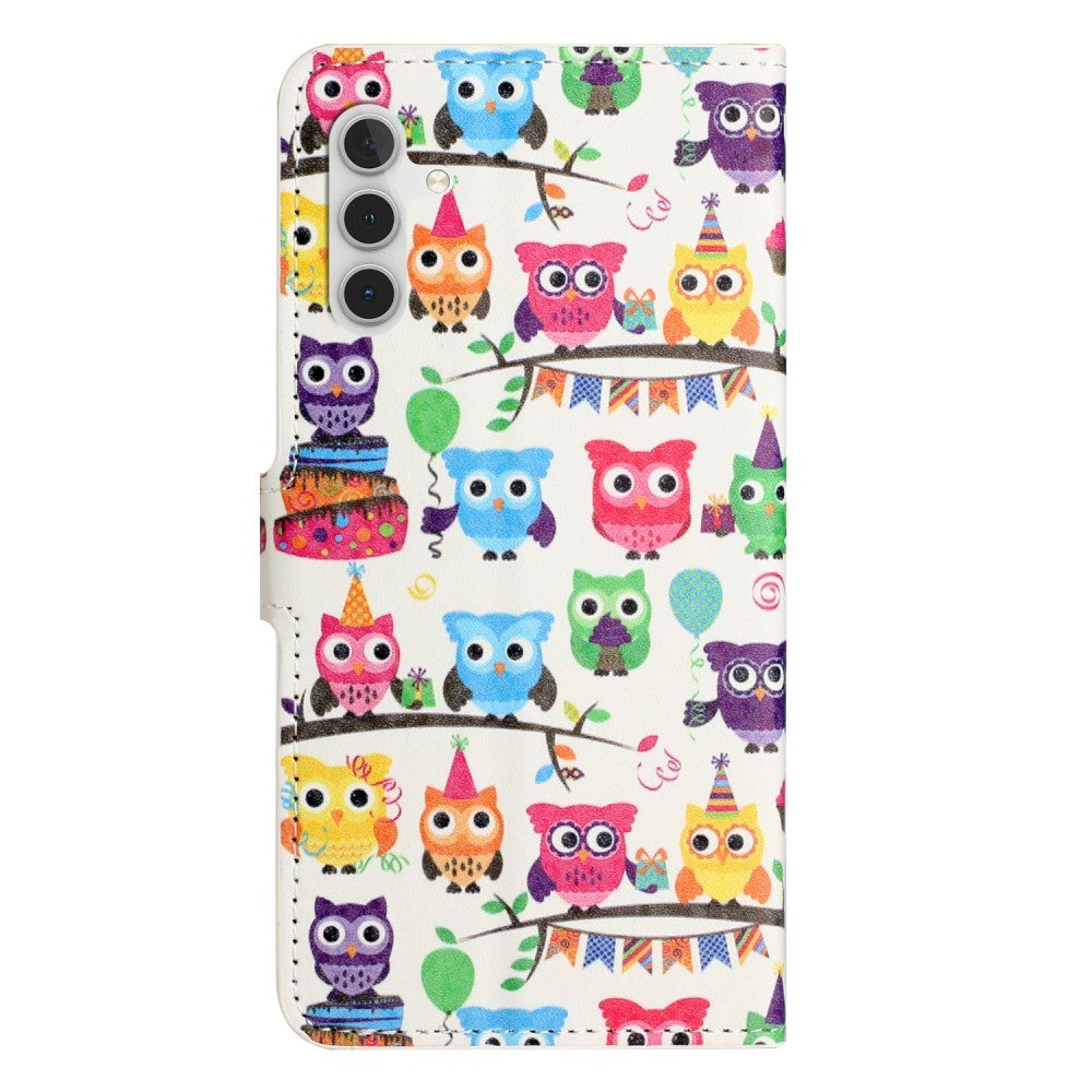 Samsung Galaxy A15 (5G) / A15 Leather Wallet Case & Print - Owls