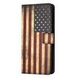 Samsung Galaxy A15 (5G) / A15 Leather Wallet Case & Print - American Flag