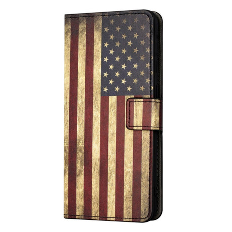 Samsung Galaxy A15 (5G) / A15 Leather Wallet Case & Print - American Flag