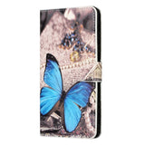 Samsung Galaxy A15 (5G) / A15 Leather Wallet Case & Print - Blue Butterfly