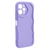 Xiaomi Redmi 12 (4G) Flexible Plastic Case w. Wavy Edges - Purple