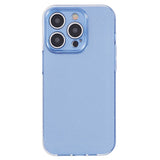 iPhone 15 Pro Flexible Plastic Case w. Glitter - Blue