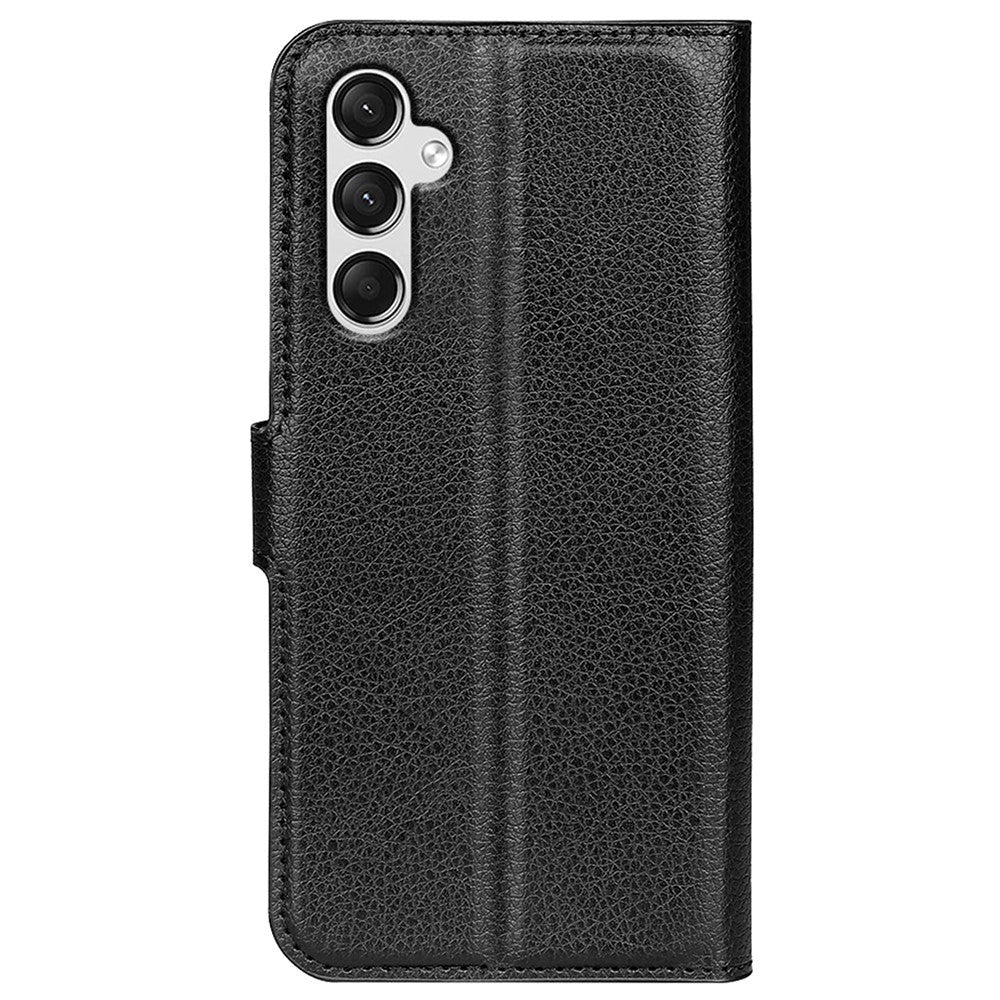 Samsung Galaxy A25 (5G) Litchi Læder Leather Case w. Wallet - Black