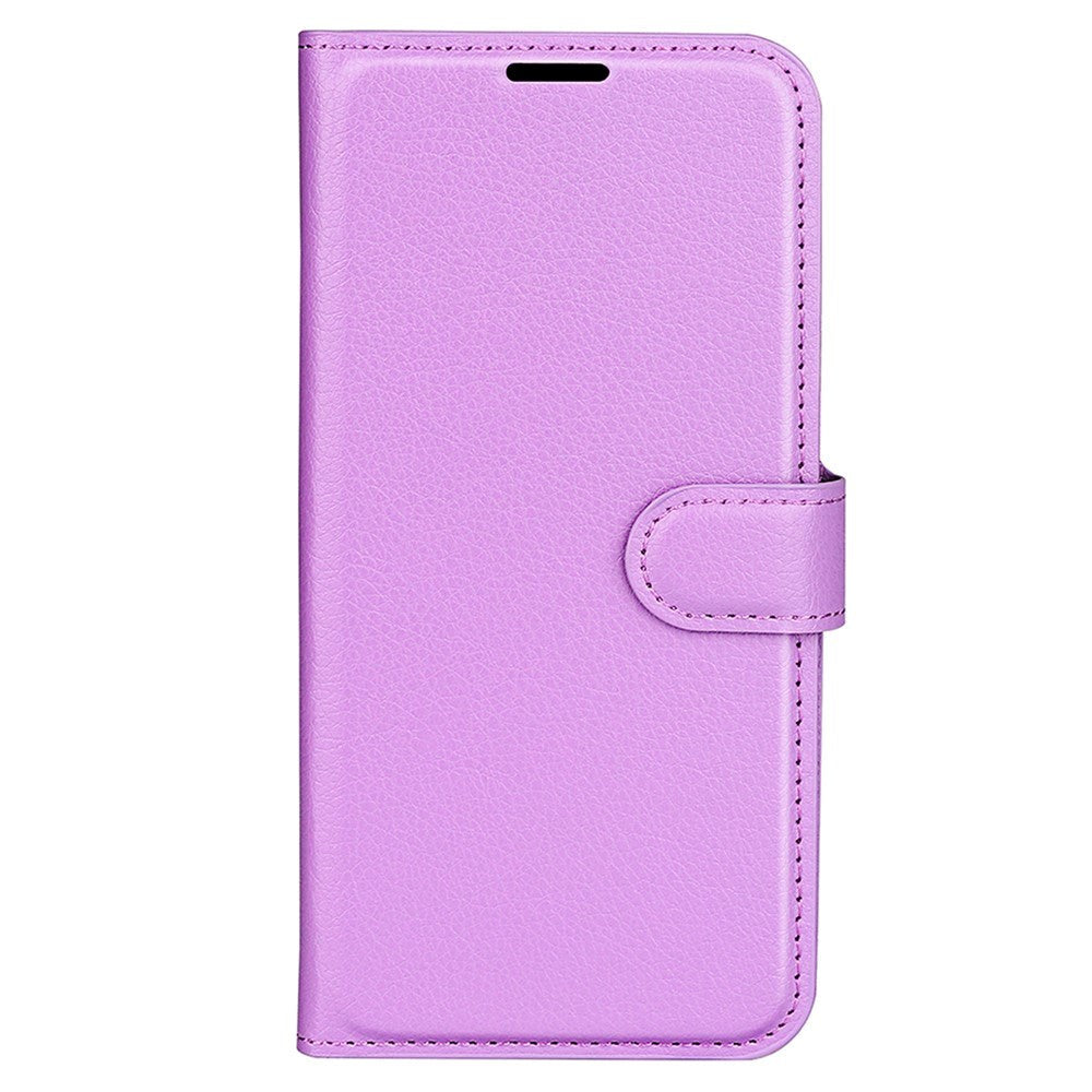 Samsung Galaxy A25 (5G) Litchi Læder Leather Case w. Wallet - Purple