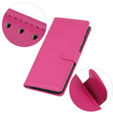 Samsung Galaxy S24 Ultra PU Litchi Leather Wallet Case - Pink