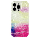 iPhone 15 Pro Flexible Plastic Case w. Motif - Multicolored Sea