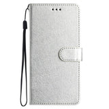 Samsung Galaxy A15 (5G) / A15 Leather Flip Case w. Wallet - Silver