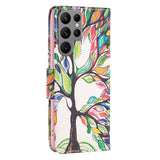 Samsung Galaxy S24 Ultra Leather Wallet Case & Print - Colorful Tree