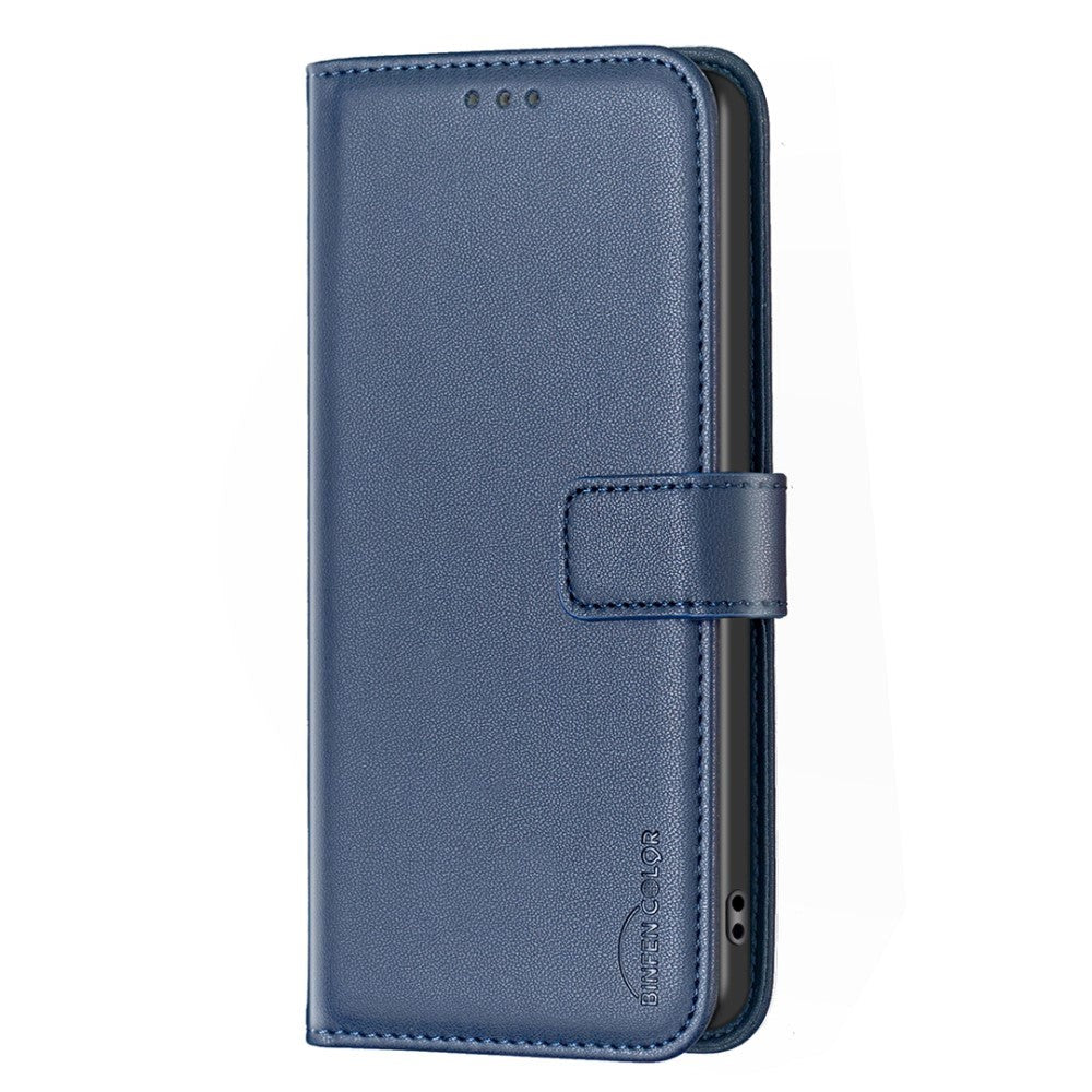 Samsung Galaxy S24 Ultra Faux Leather Flip Cover with Stand Function & Card Holder - Blue