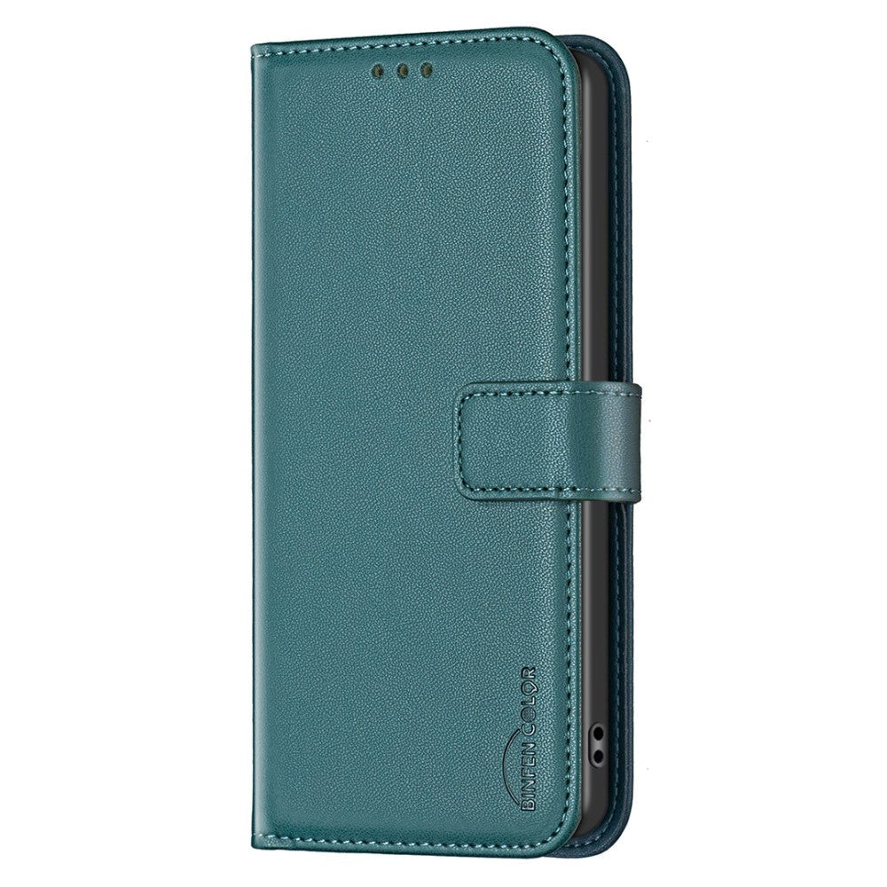 Samsung Galaxy S24 Ultra Faux Leather Flip Cover with Stand Function & Card Holder - Green