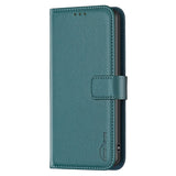 Samsung Galaxy S24 Ultra Faux Leather Flip Cover with Stand Function & Card Holder - Green