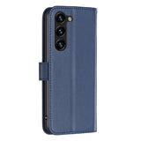 Samsung Galaxy S24+ (Plus) Faux Leather Flip Cover with Stand Function & Card Holder - Blue