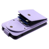 Samsung Galaxy S24 Ultra Vertical Faux Leather Flip Case with Wallet / Stand Function / Strap - Purple