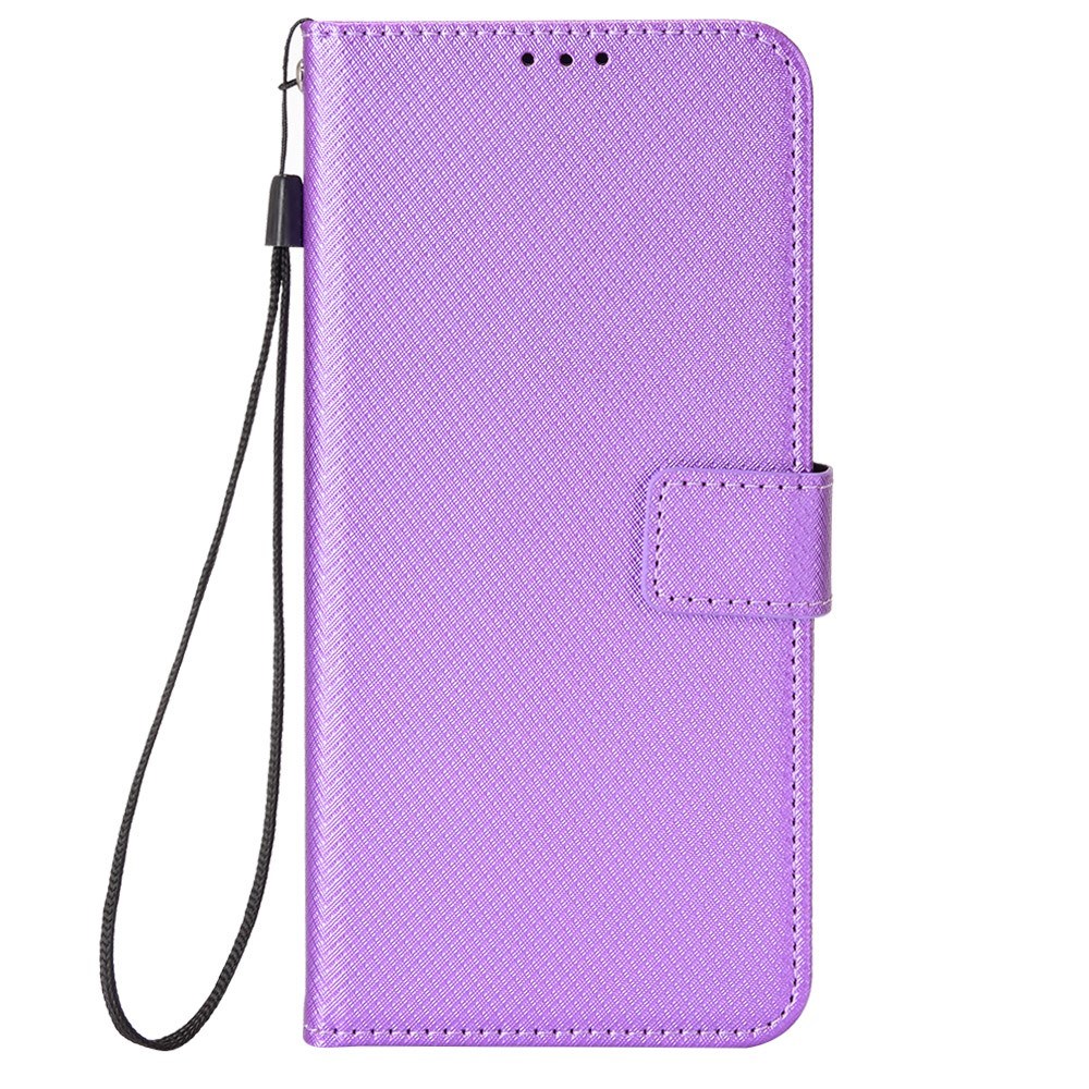 EIDERWOOD Xiaomi Redmi Note 13 Pro (5G) / Poco X6  Leather Flip Case w. Strap & Texture - Purple