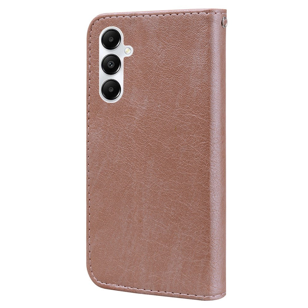 Samsung Galaxy A05s Faux Leather Case w. Wallet & Stand Function - Rose Gold