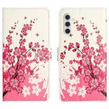 Samsung Galaxy S24 Leather Case w. Wallet & Stand Function - Flowers