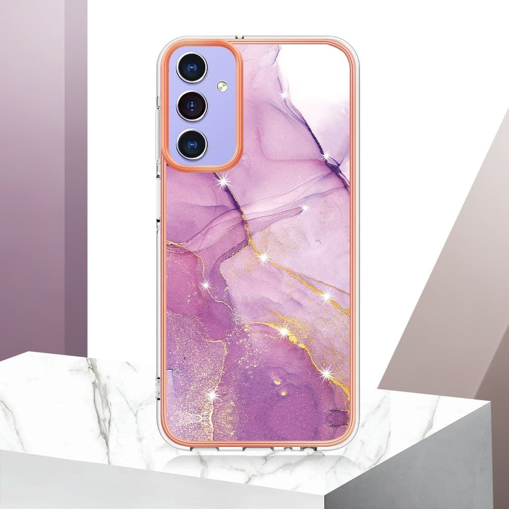 Samsung Galaxy A15 (5G) / A15 Hybrid Plastic Cover - Purple Marble