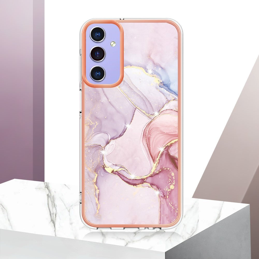 Samsung Galaxy A15 (5G) / A15 Hybrid Plastic Cover - Rose Gold Marble