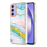 Samsung Galaxy A15 (5G) / A15 Hybrid Plastic Cover - Blue / Green Marble