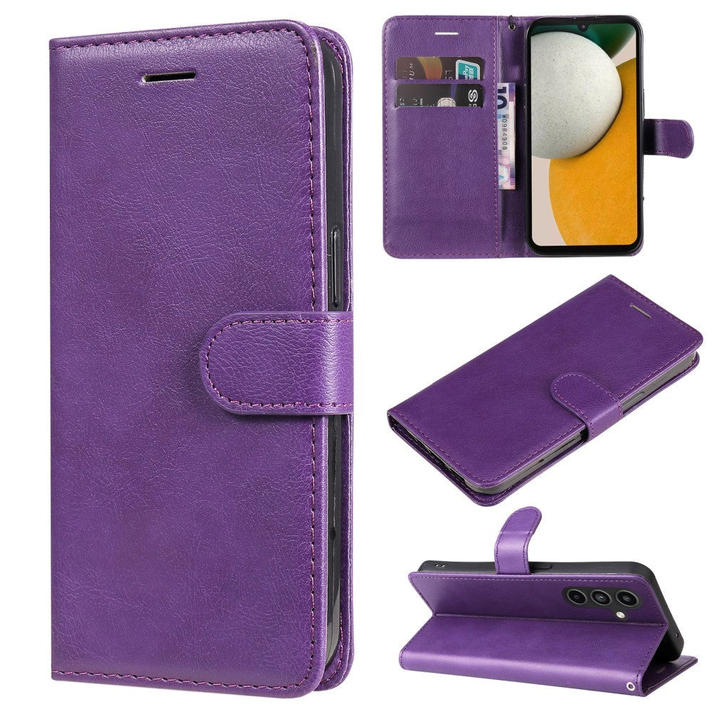 Samsung Galaxy A15 (5G) / A15 Artificial Leather Flip Case w. Wallet - Purple