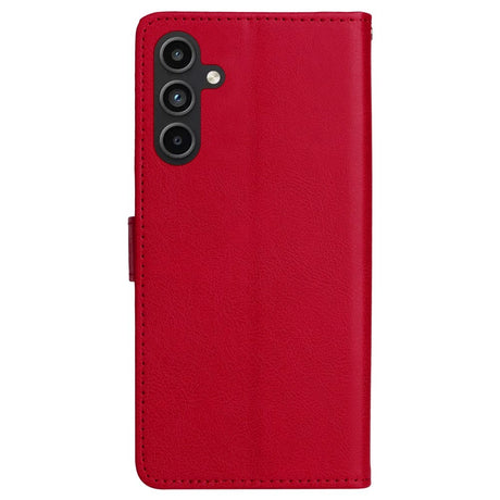 Samsung Galaxy A15 (5G) / A15 Artificial Leather Flip Case w. Wallet - Red