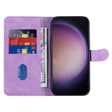 Samsung Galaxy S24 Ultra PU Leather Case with Wallet and Strap - Purple