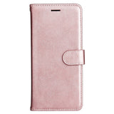 Samsung Galaxy S24 Ultra Leather Flip Case with Wallet and Strap - Rose Gold