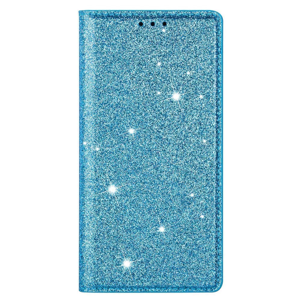 Samsung Galaxy A15 (5G) / A15 Flip Case with Wallet - Glitter - Blue