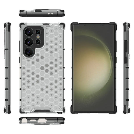 Samsung Galaxy S24 Ultra Hybrid Case - Honeycomb Grey