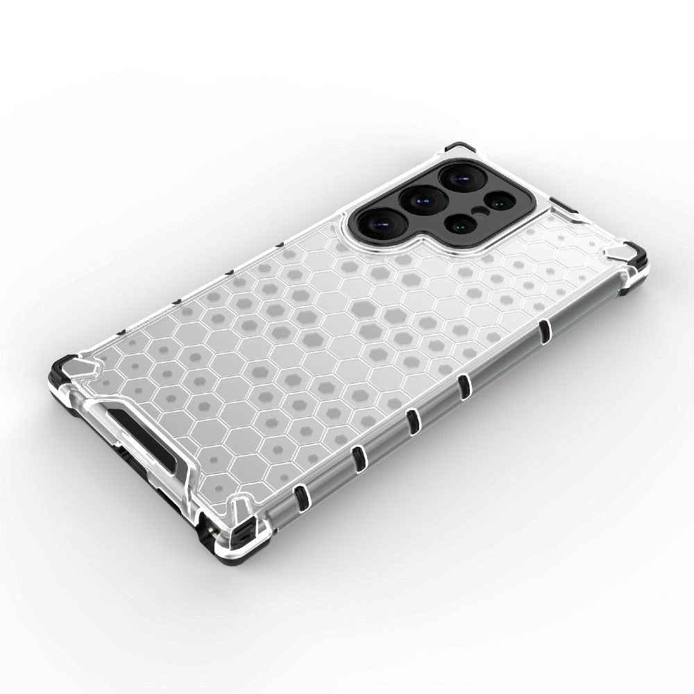 Samsung Galaxy S24 Ultra Hybrid Case - Honeycomb Grey