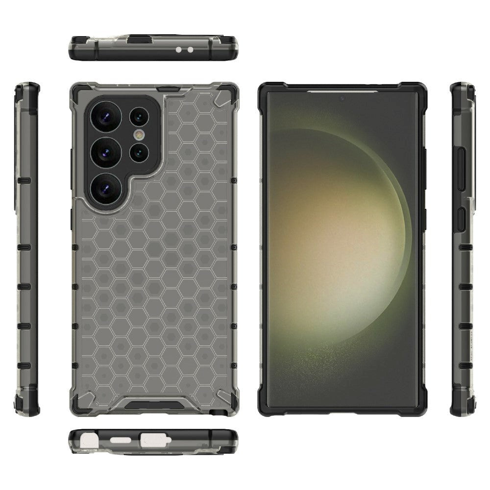 Samsung Galaxy S24 Ultra Hybrid Case - Honeycomb Black