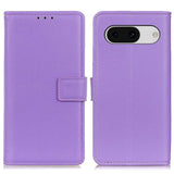 Google Pixel 8a Leather Wallet Case & Kickstand - Purple