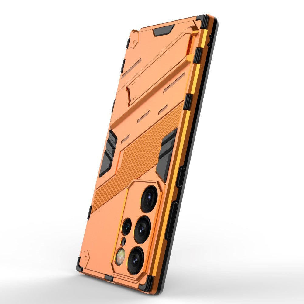 Samsung Galaxy S24 Ultra Hybrid Tough Case with Kickstand - Orange