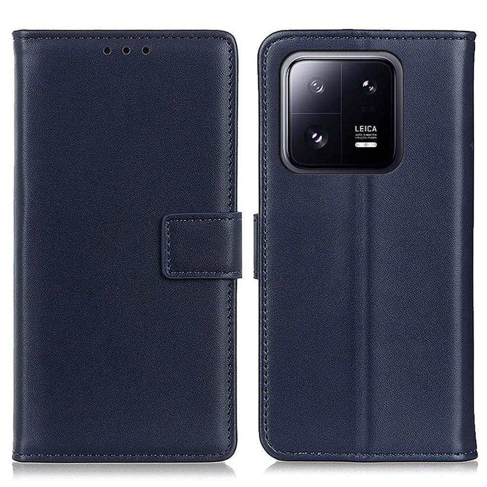 Xiaomi 14 Leather Wallet Case & Kickstand - Blue