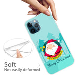 iPhone 15 Pro Max Flexible Plastic Christmas Case - Merry Christmas - Cartoon Santa Claus