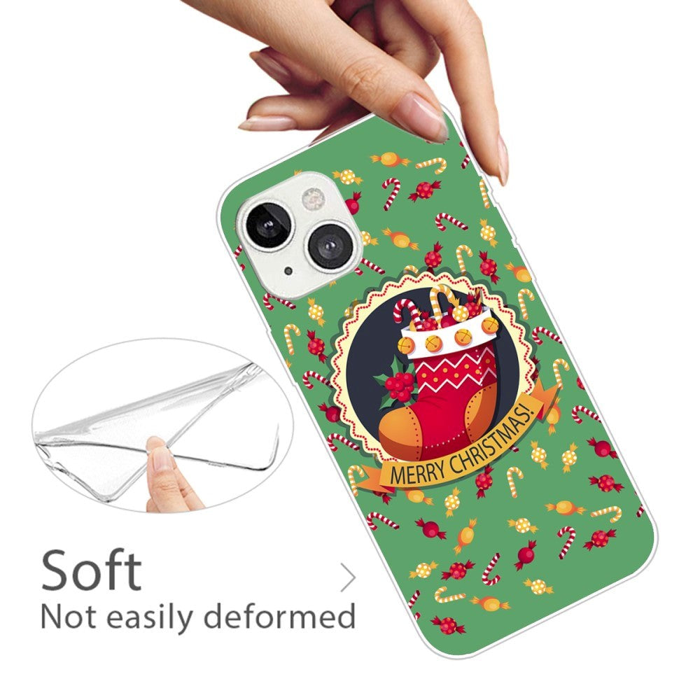 iPhone 15 Plus Flexible Plastic Christmas Case - Merry Christmas - Christmas Stocking