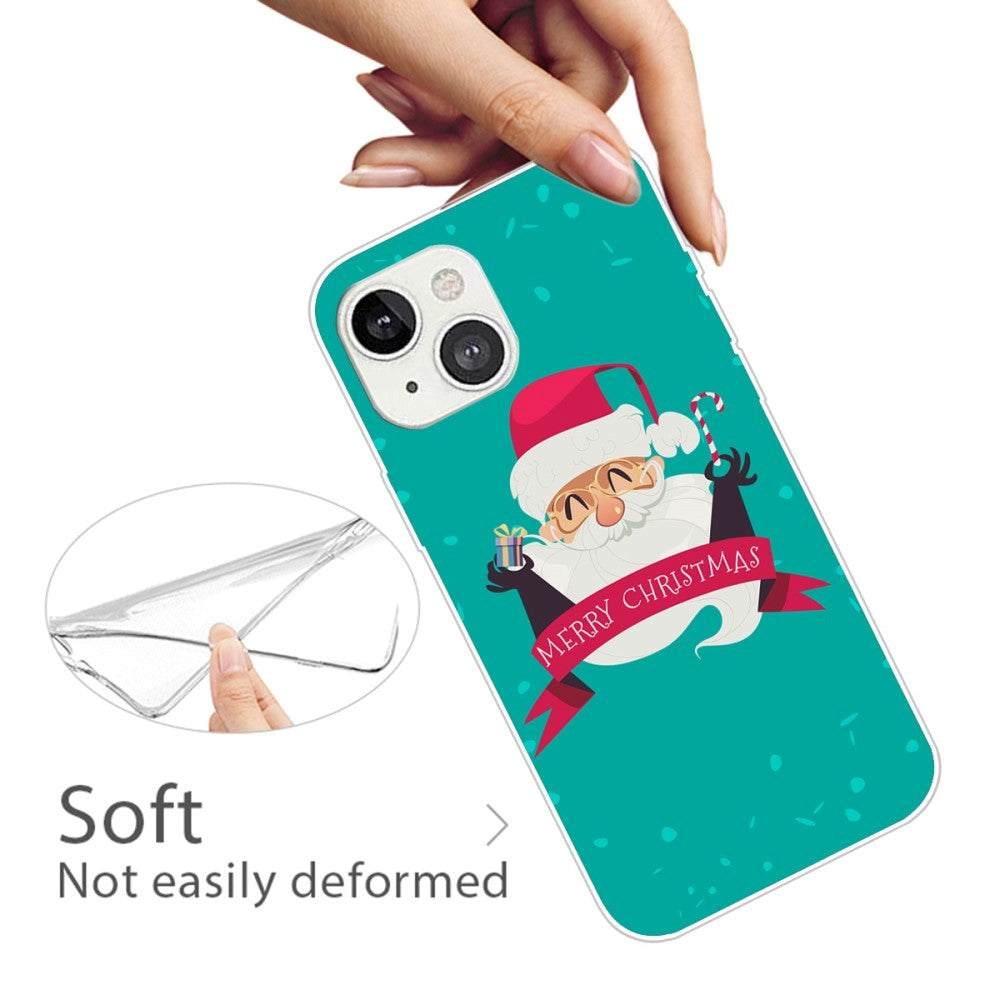 iPhone 15 Plus Flexible Plastic Christmas Case - Merry Christmas - Happy Santa Claus