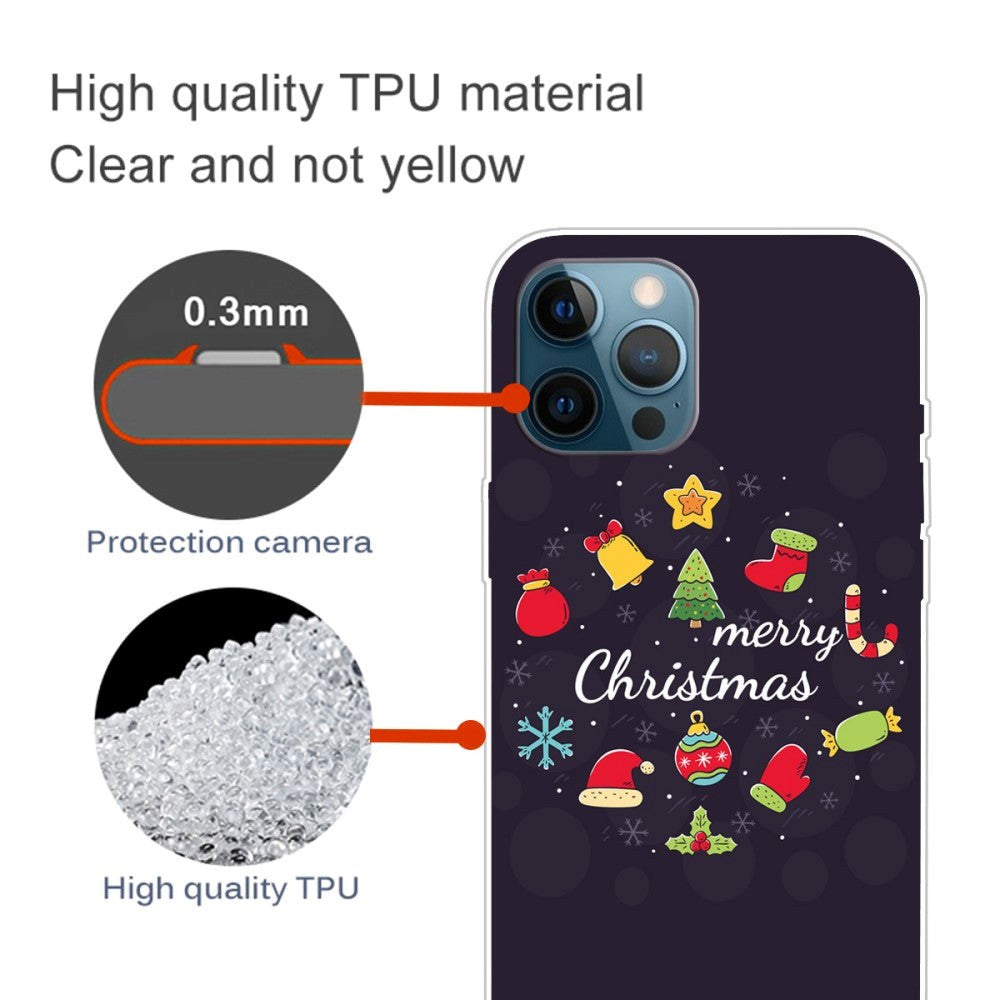 iPhone 15 Pro Flexible Plastic Christmas Case - Merry Christmas - Christmas Decorations