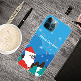 iPhone 15 Pro Flexible Plastic Christmas Case - Merry Christmas - Santa Claus in Snowy Weather