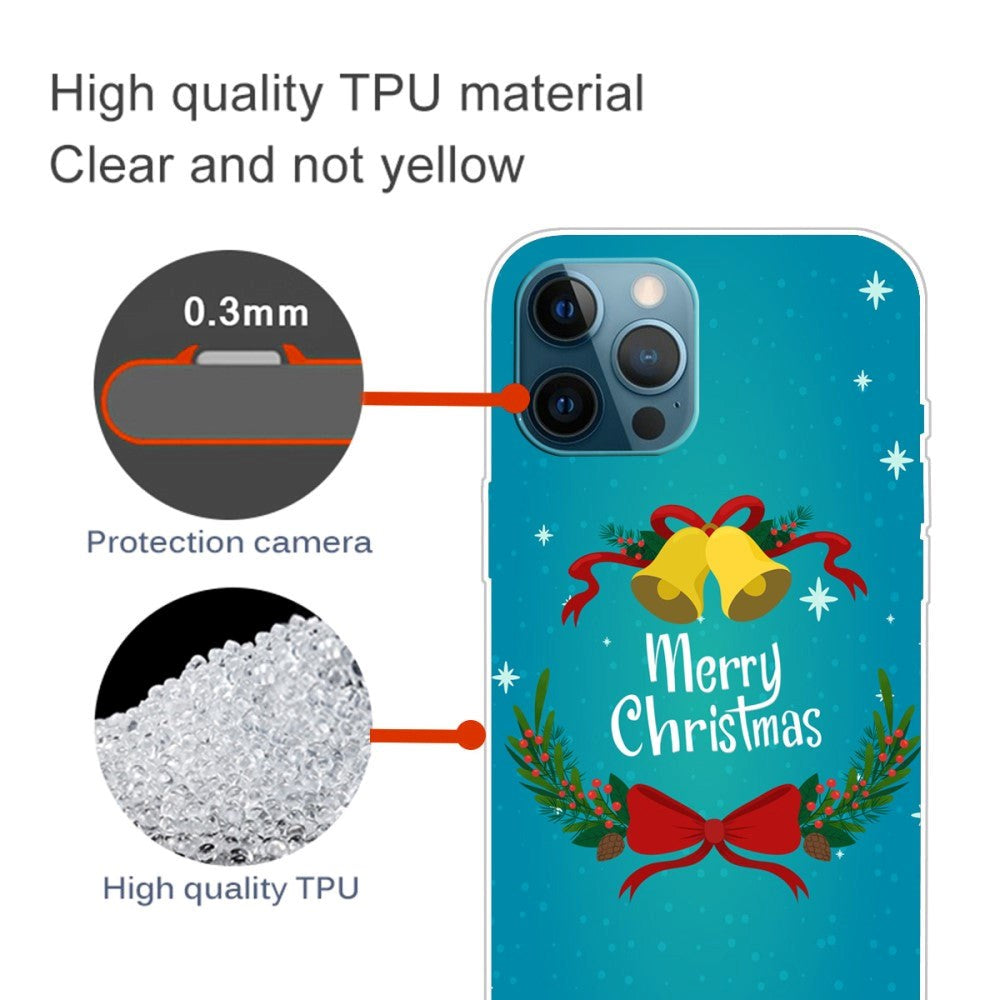 iPhone 15 Pro Flexible Plastic Christmas Case - Merry Christmas - Christmas Bells