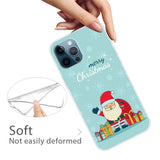 iPhone 15 Pro Flexible Plastic Christmas Case - Merry Christmas - Happy Santa Claus with Gifts