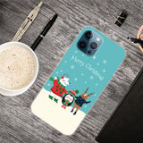 iPhone 15 Pro Flexible Plastic Christmas Case - Merry Christmas - Friends in the Snow