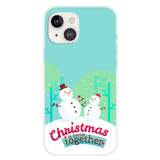 iPhone 15 Flexible Plastic Christmas Case - Merry Christmas - Snowmen