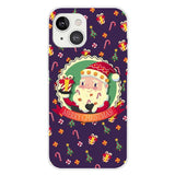 iPhone 15 Flexible Plastic Christmas Case - Merry Christmas - Santa Claus and Christmas Candy