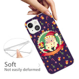 iPhone 15 Flexible Plastic Christmas Case - Merry Christmas - Santa Claus and Christmas Candy