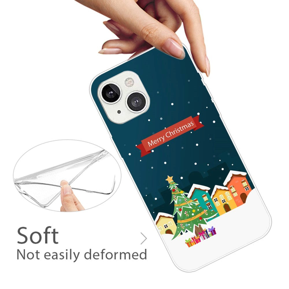 iPhone 15 Flexible Plastic Christmas Case - Merry Christmas - Christmas Town