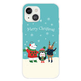 iPhone 15 Flexible Plastic Christmas Case - Merry Christmas - Friends in the Snow