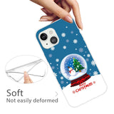 iPhone 15 Flexible Plastic Christmas Case - Merry Christmas - Snow Globe