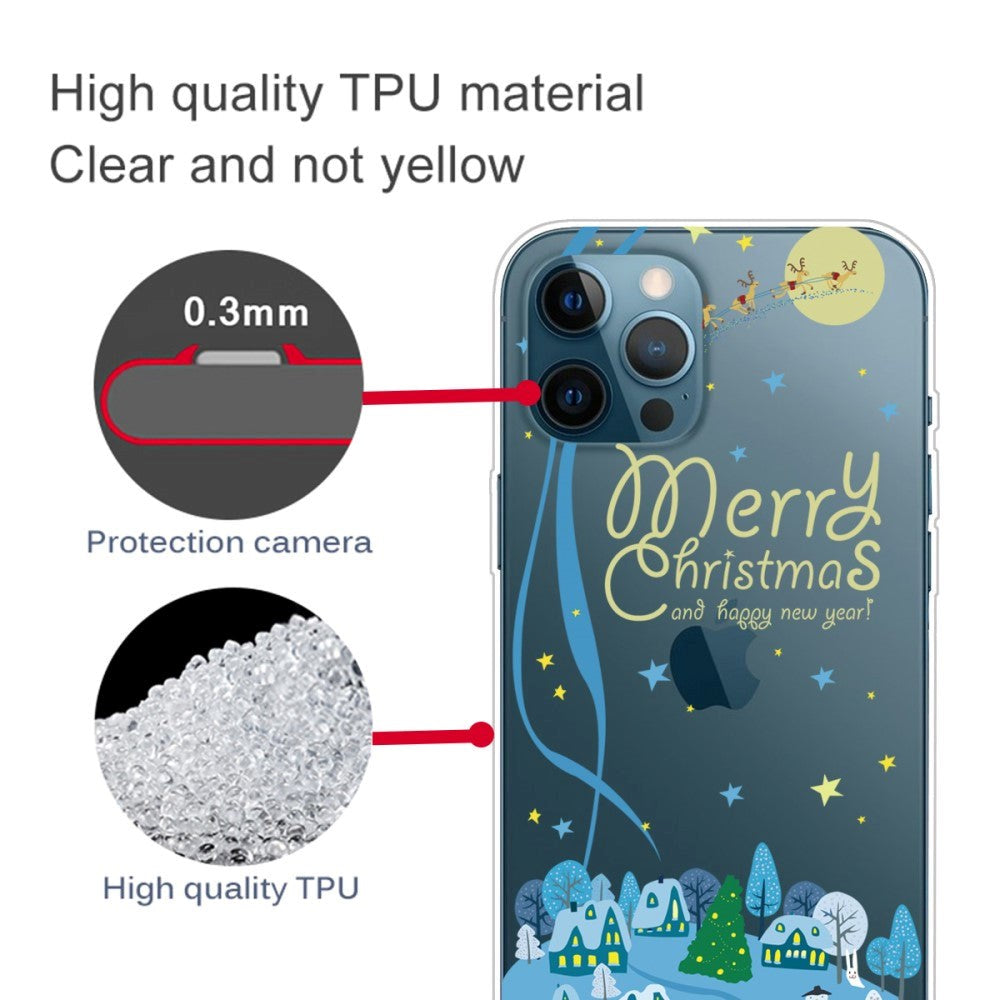 iPhone 15 Pro Flexible Plastic Christmas Case - Christmas Town